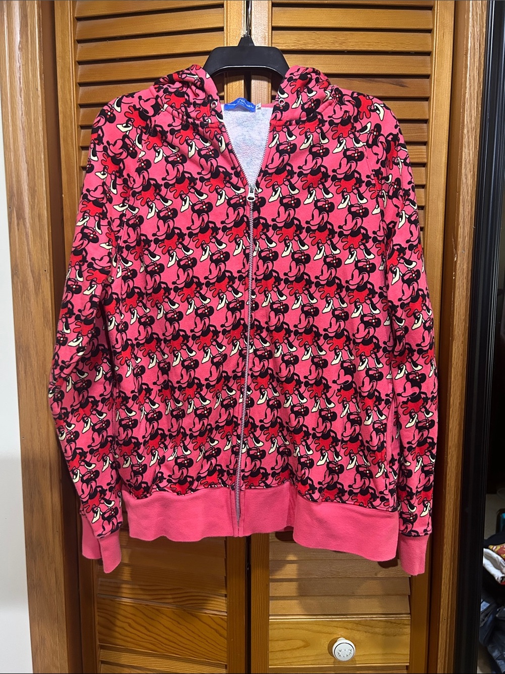 Tokyo  Disney Minney Mouse Pink Hoodie Large